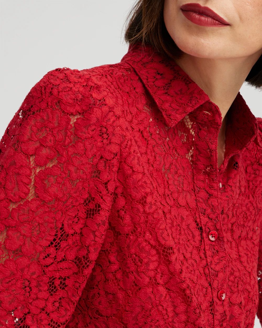 Red Lace Shirt