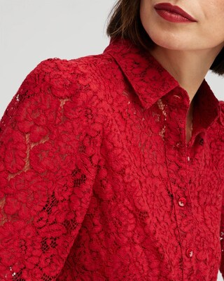 Red Lace Shirt