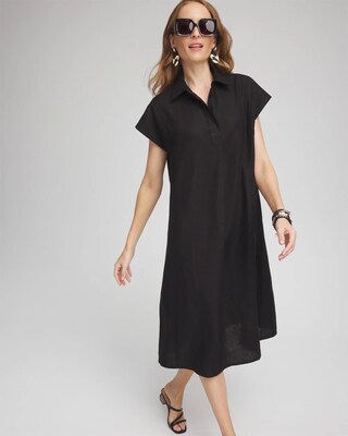 Linen Popover Sheath Dress