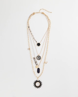 Convertible Layered Tourmaline Necklace click to view larger image.