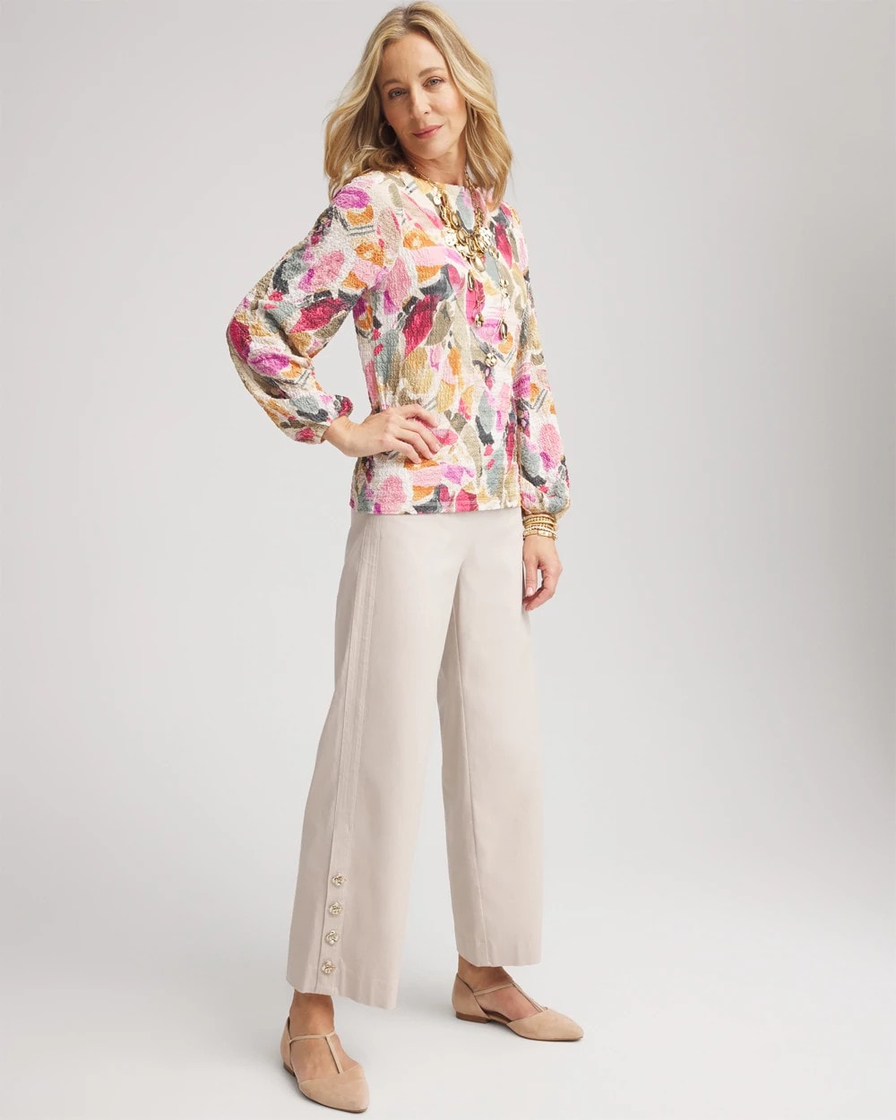 Brigitte™ Cropped Wide-Leg Pants