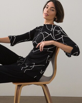 Travelers Classic Abstract Print Tunic