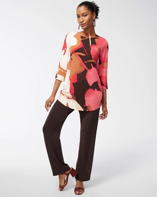 Travelers Abstract Print Tunic