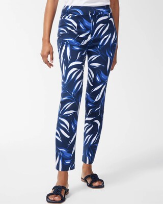 Brigitte Foliage Print Ankle Pants
