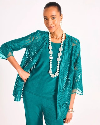 Travelers™ Collection Palm Frond Sheer Jacket