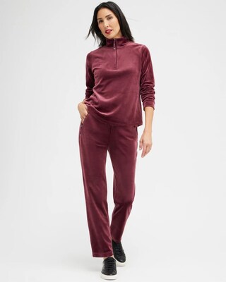 Zenergy Velour Zip Pocket Pants