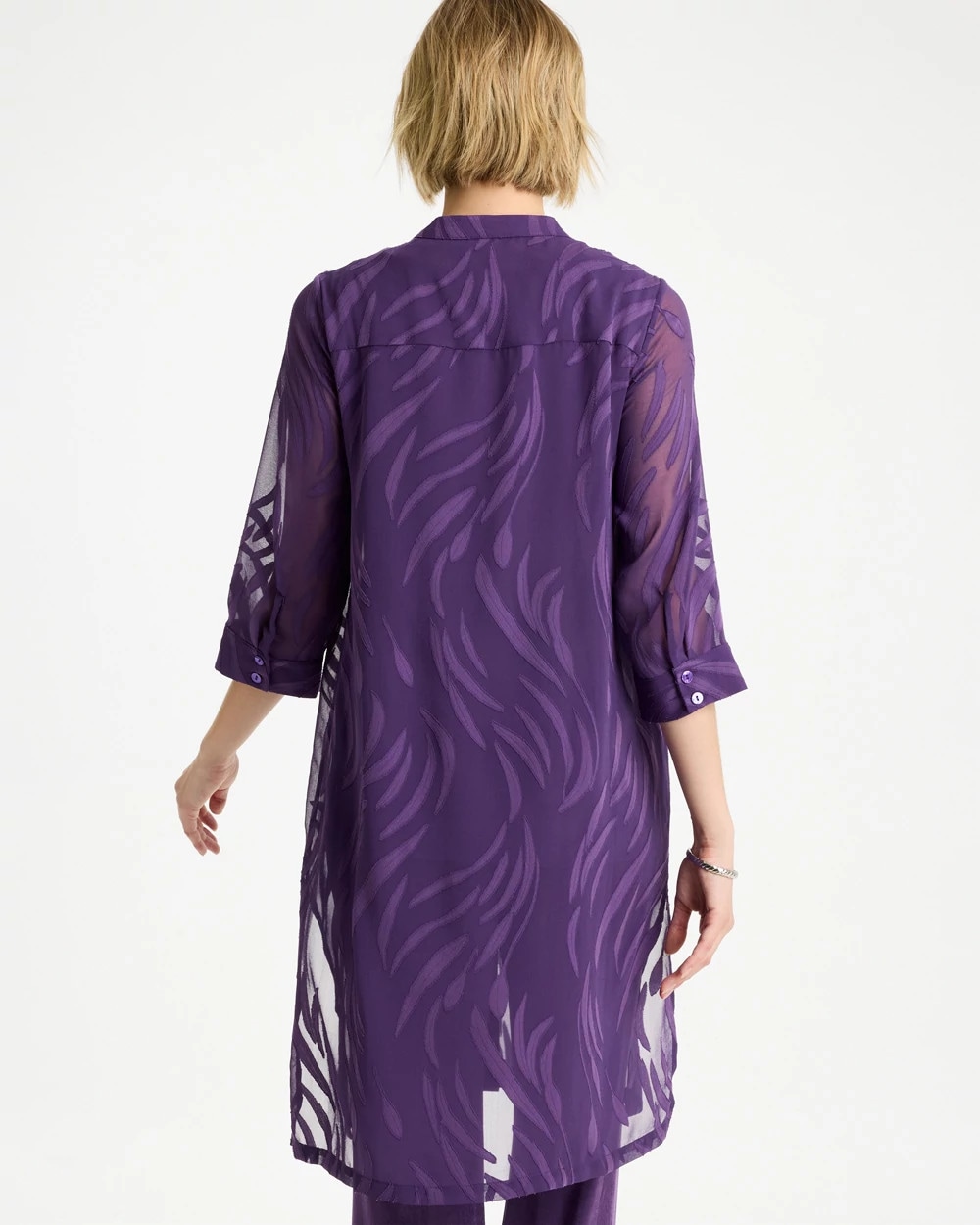 Travelers™ Collection Sheer Jacquard Topper