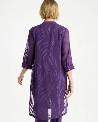 Travelers™ Collection Sheer Jacquard Topper click to view larger image.