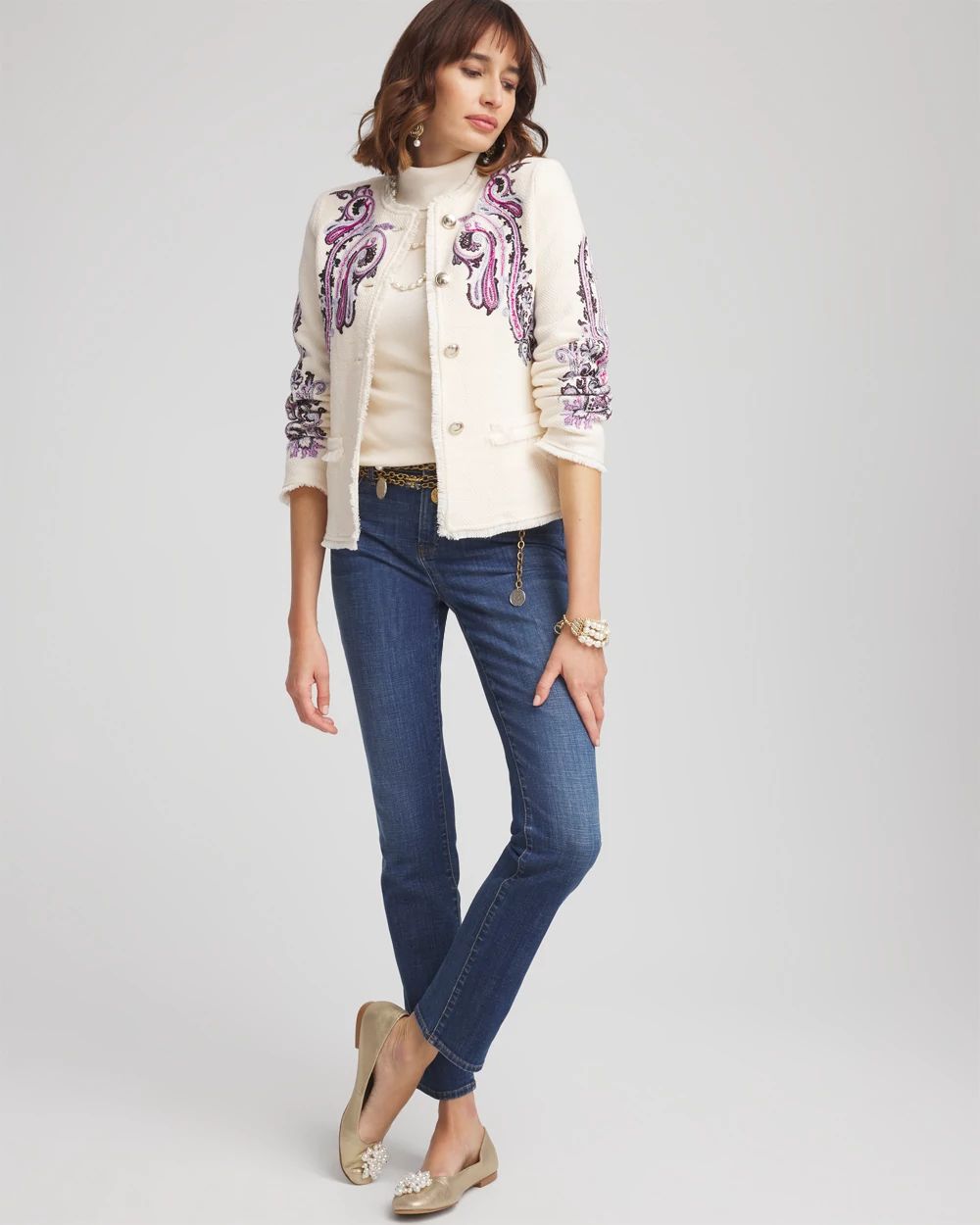 Embroidered Paisley Lady Jacket