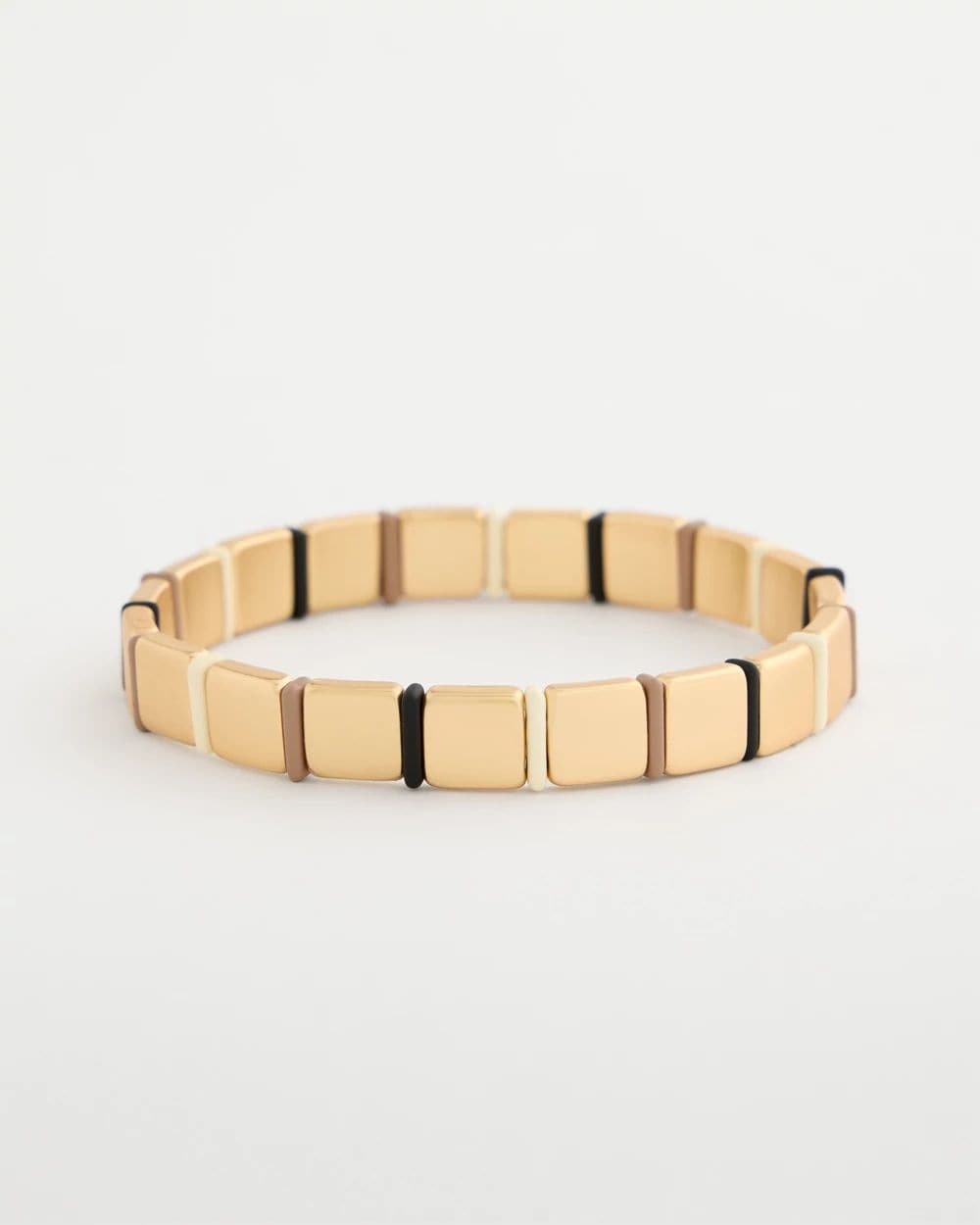 Glam Neutral Slice Stretch Bracelet
