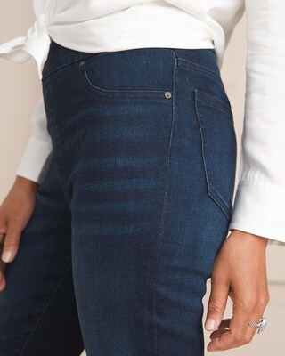 Denim Pull-On Straight Leg Jeggings