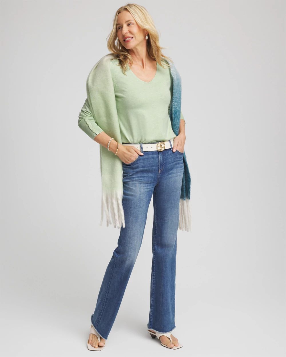 Ella V-Neck Pullover Sweater