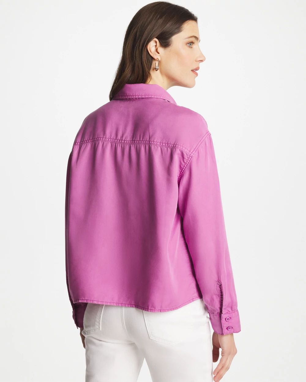 Classic Collared Denim Shirt click to view larger image.