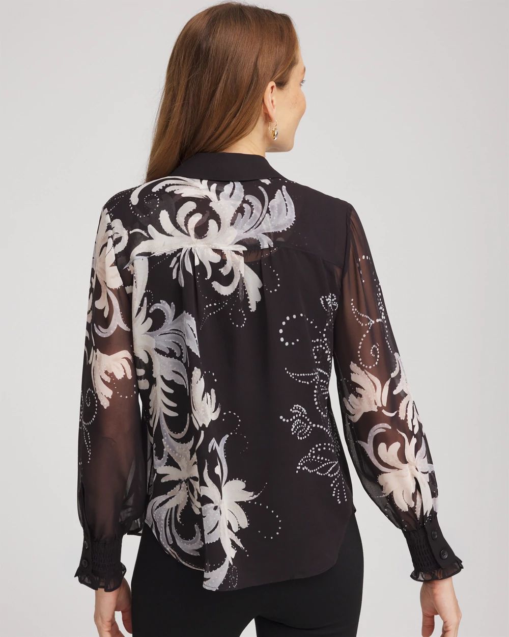 Georgette Flow Print Blouse click to view larger image.