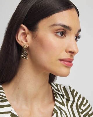 Beaded Cluster Earrings