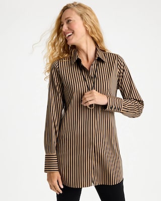 No Iron™ Stretch Striped Tunic