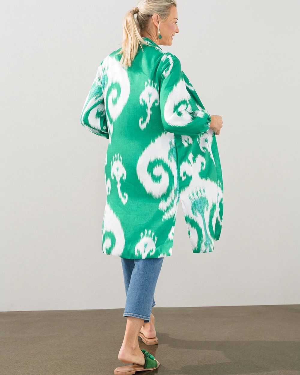 Reversible Ikat Duster