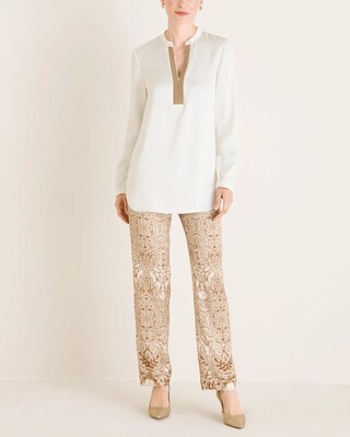 Black Label Metallic-Detail Tunic