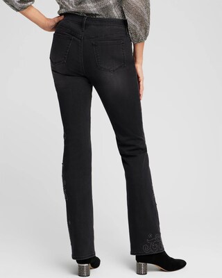 Girlfriend Studded Flare Jeans