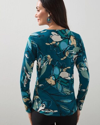 Spun Rayon Wildflower Pullover Sweater