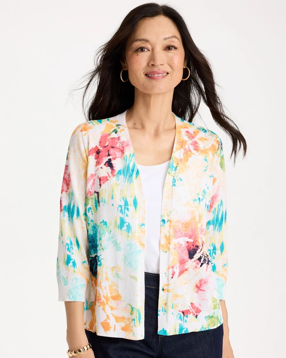 Printed Summer Romance Cardigan