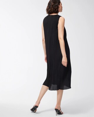 Black Label Georgette Pleated Dress