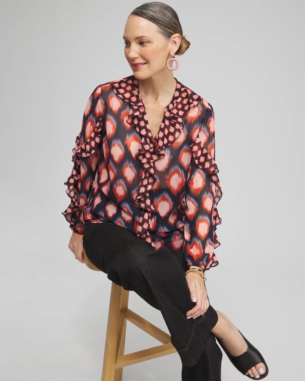Jacquard Ikat Blouse