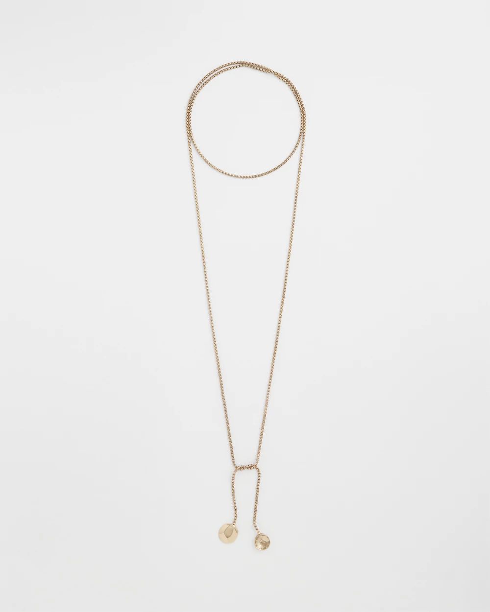 Gold Lariat Necklace