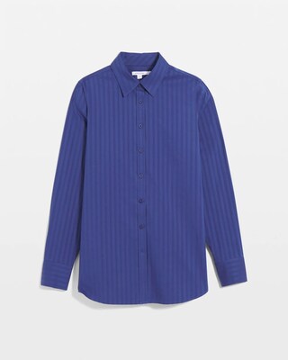 No Iron™ Cool Stripe Jacquard Shirt click to view larger image.