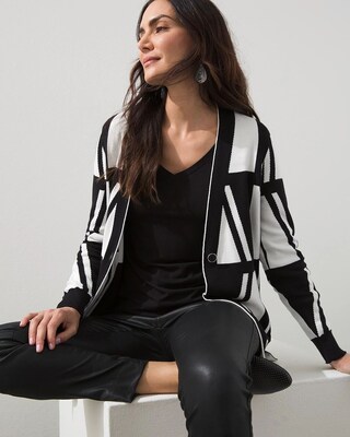 Black and White Cardigan