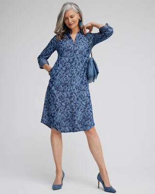 Roll Tab Shirt Dress