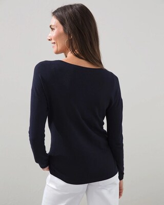 Jacquard Palm Tree Pullover