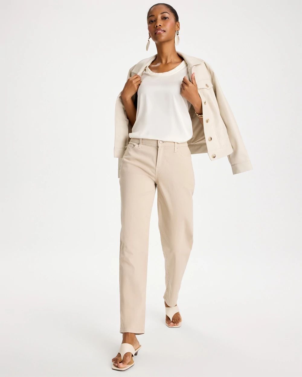 Boyfriend Relaxed Crop Jeans click to view larger image.
