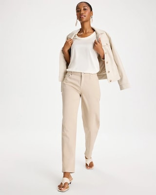 Boyfriend Relaxed Crop Jeans click to view larger image.