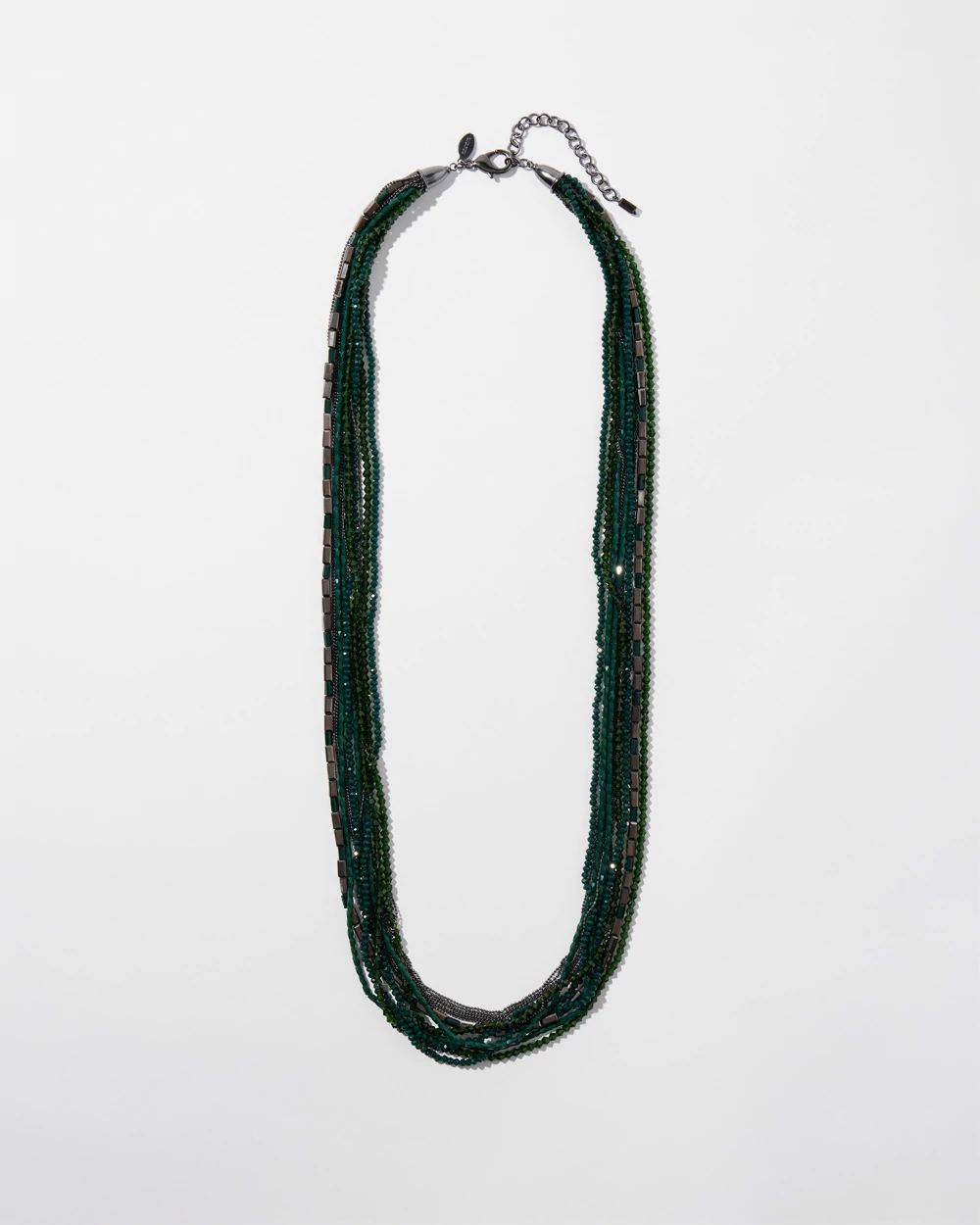 Green Multistrand Necklace