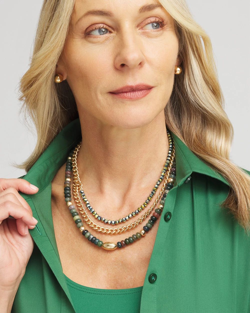 Convertible Multistrand Collar Necklace