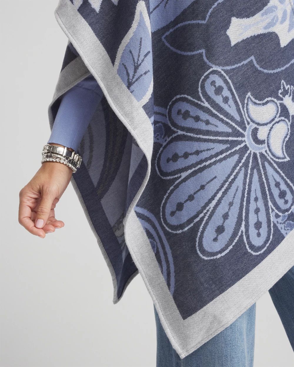 Jacquard Paisley Ruana