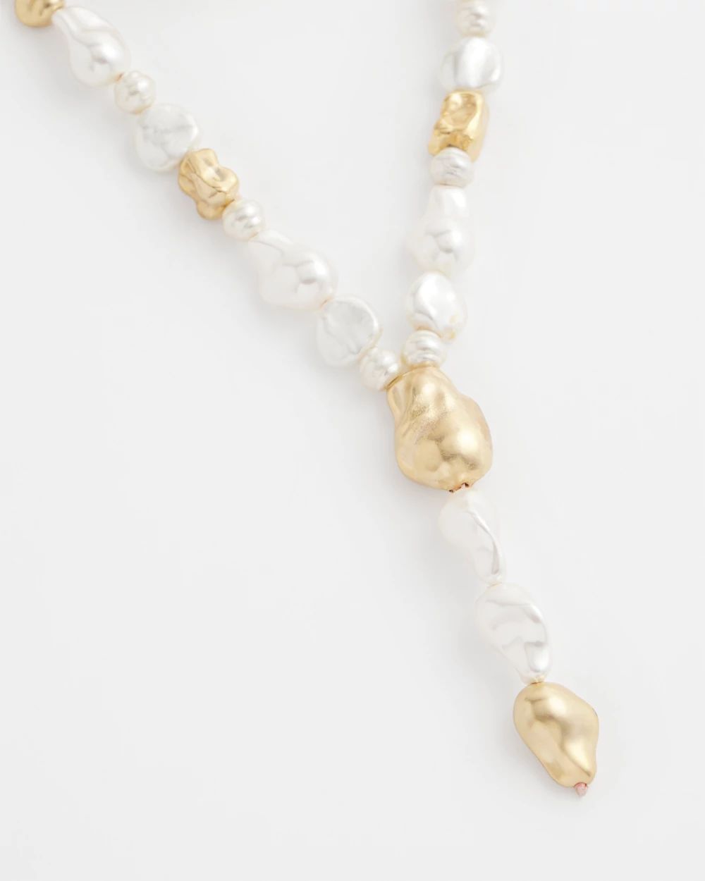 Double Strand Convertible Faux Pearl Necklace