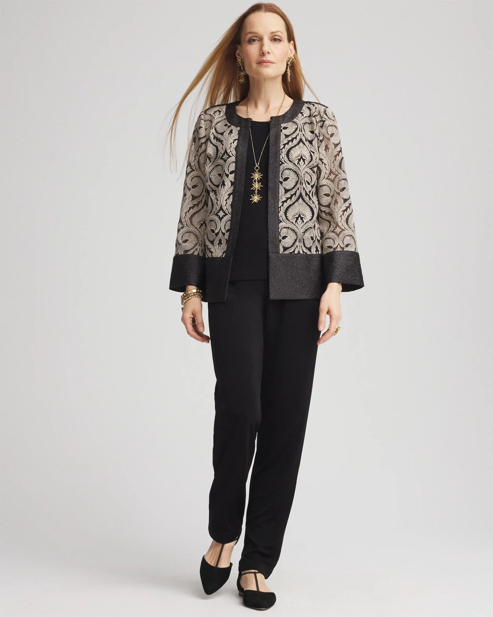 Travelers™ Collection Crushed Lace Jacket