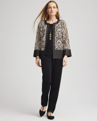 Travelers™ Collection Crushed Lace Jacket click to view larger image.