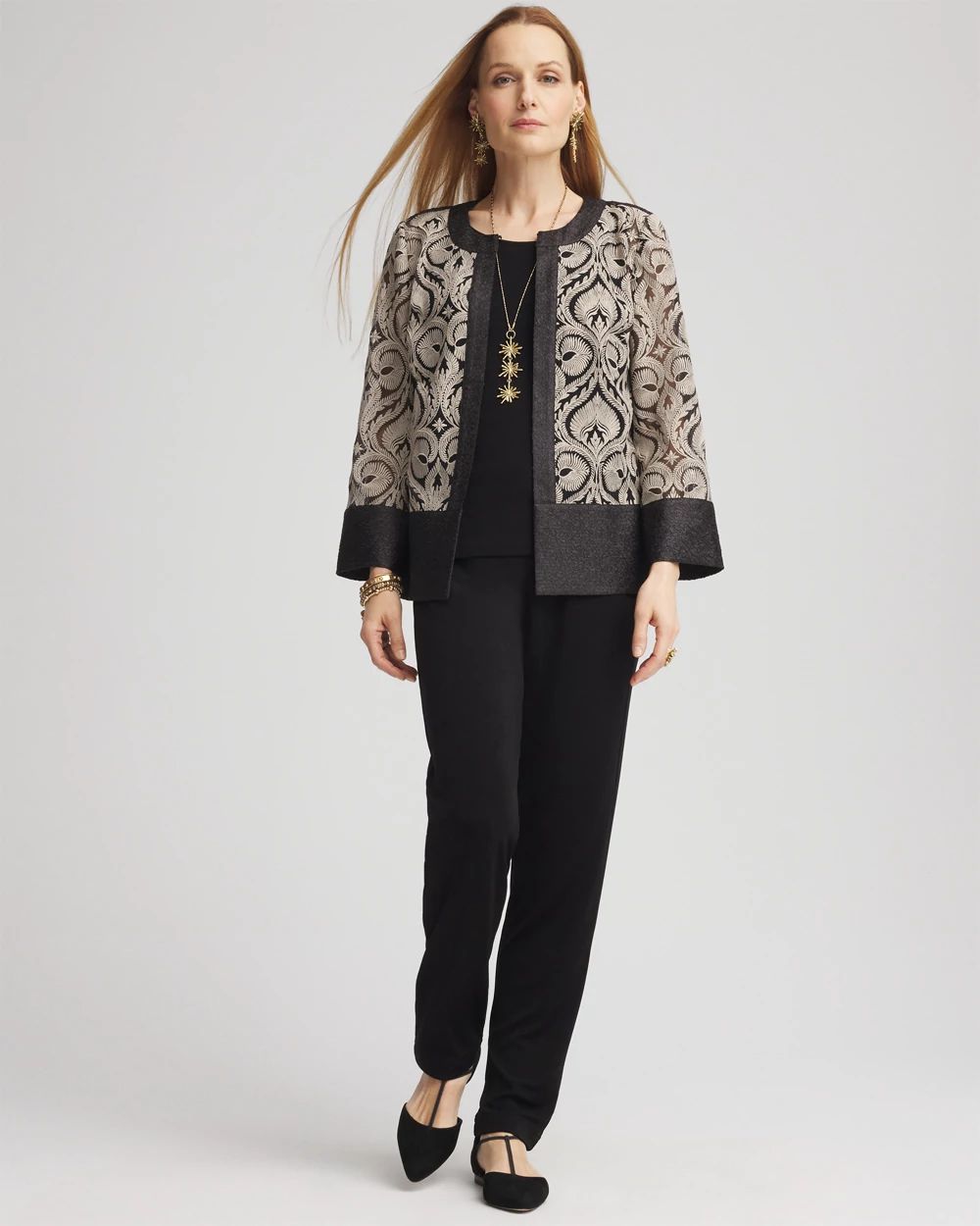 Travelers™ Collection Crushed Lace Jacket
