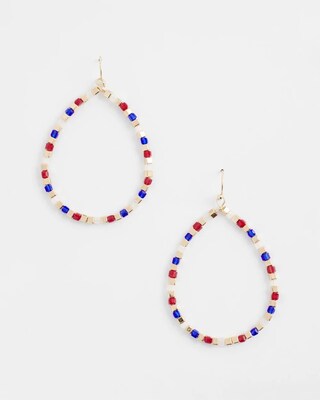No Droop® Red White & Blue Earrings