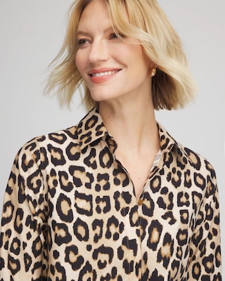 No Iron™ Animal-Print Tunic click to view larger image.