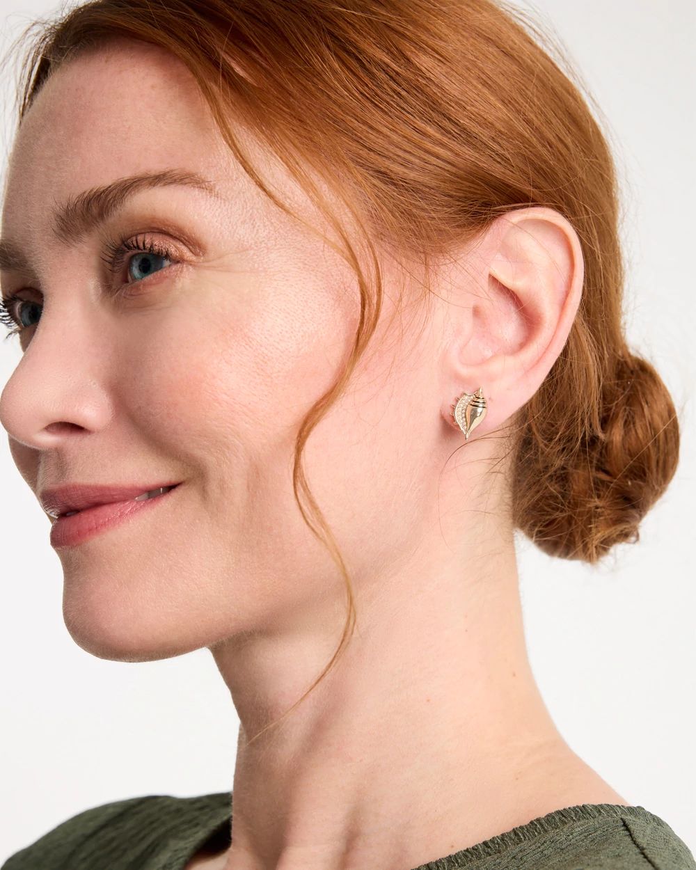 Conch Stud Earrings