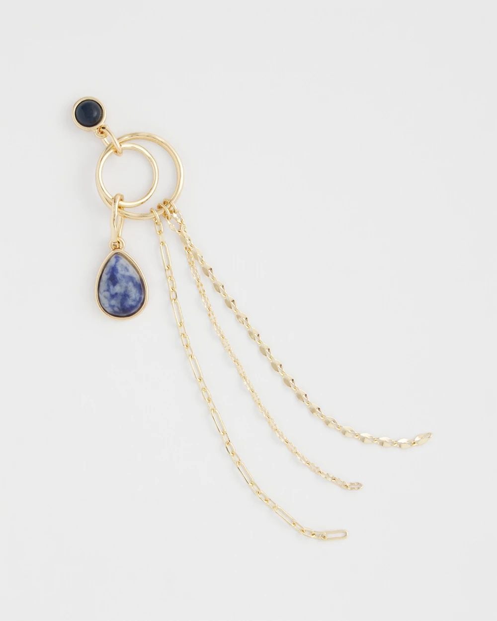 No Droop® Sodalite Tassel Earrings click to view larger image.