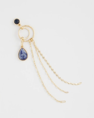 No Droop® Sodalite Tassel Earrings click to view larger image.