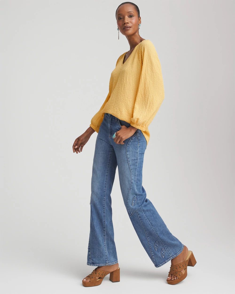 Textured Raglan Top