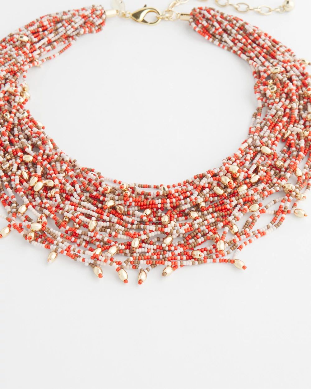 Seed Bead Bib Necklace