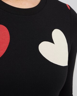 Zenergy® Heart Print Pullover