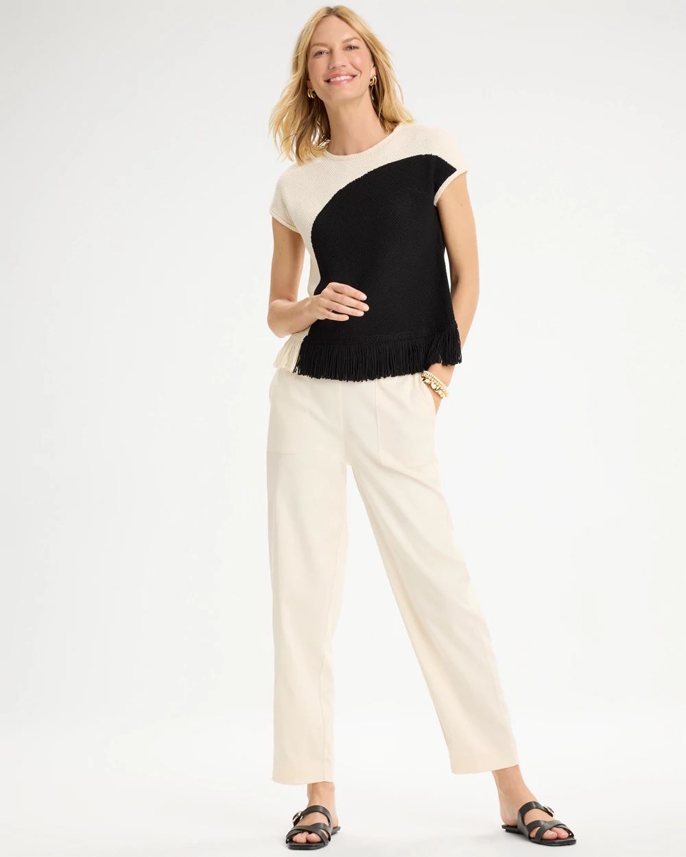 Relaxed Tapered Crop Pants click to view larger image.